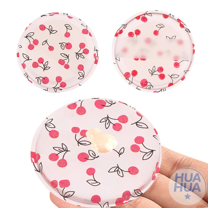 HUA 1/2 قطعة الكرز طباعة هلام السيليكون مسحوق نفخة الإسفنج الوجه إخفاء مستحضرات التجميل نفخة اكسسوارات لكريم الأساس لا مسحوق
