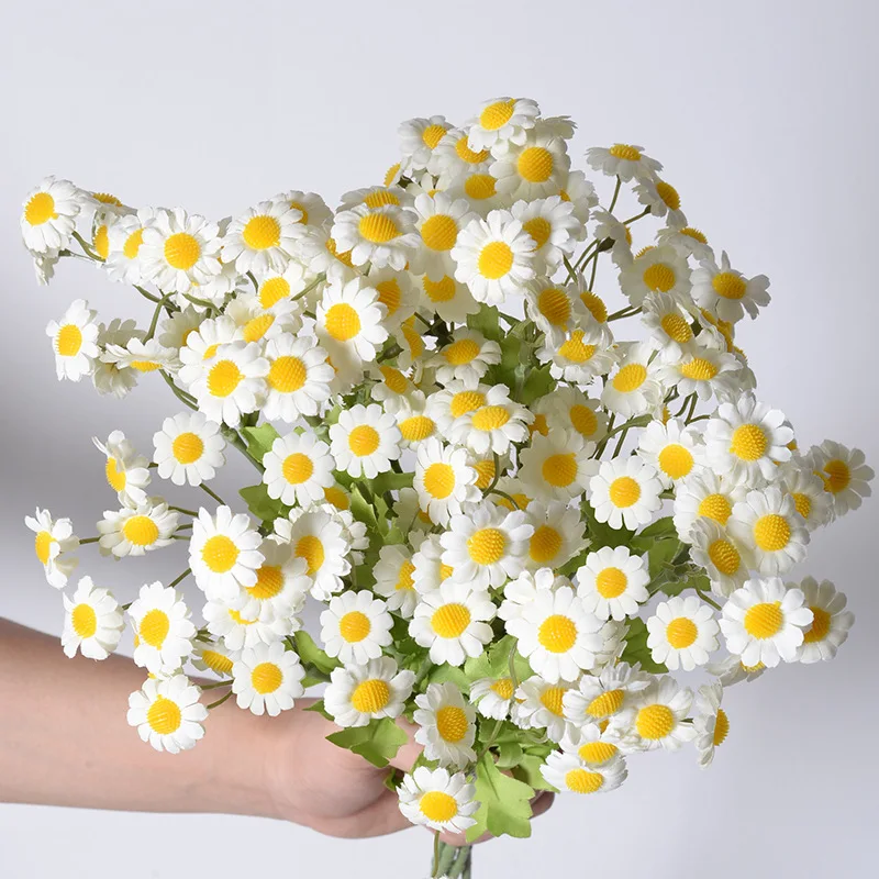 Small Artificial Flower Bouquet, 30 Heads, Little Daisy,  Home Ornamental Flower, New York Aster Silk Flower, Fake Flower