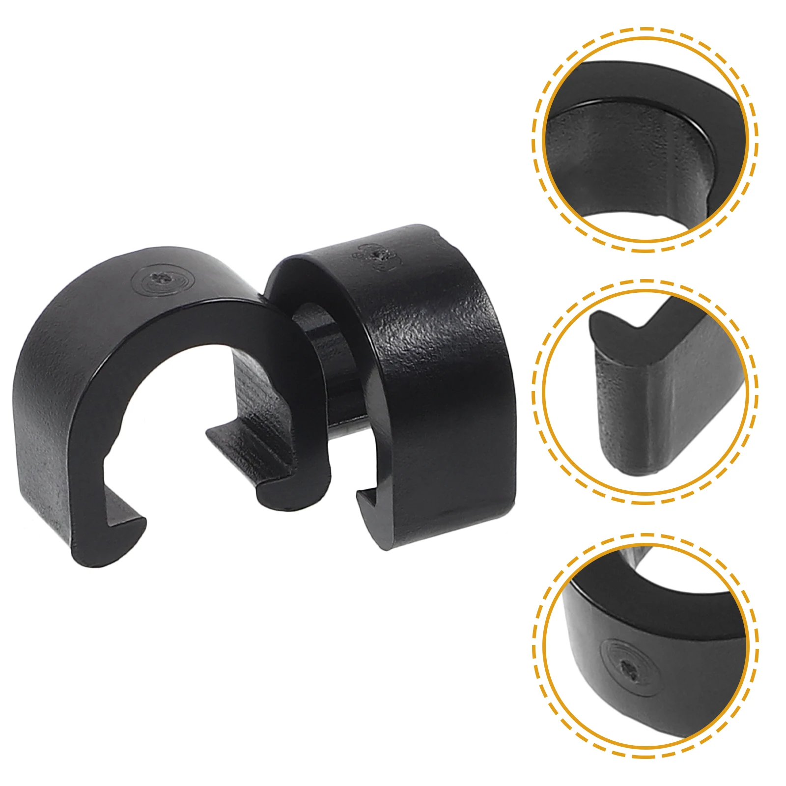 

40 Pcs C-shaped Buckle Clips Cable for Brake Line Retainer Pipe Clamps Guide Bicycle Hose