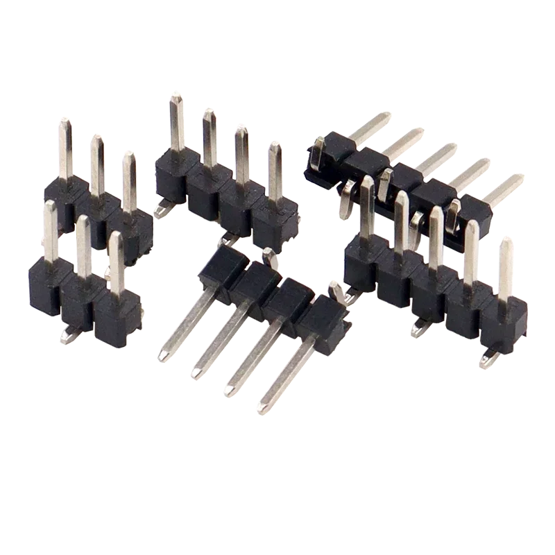 1000pcs 2.0mm Spacing Single Row Misaligned Pin Arrangement Vertical Pin Length 4mm Copper Pin