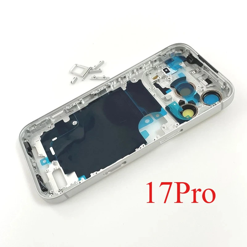 For iPhone 17 Pro Middle Frame Bezel Housing Side Button Chassis