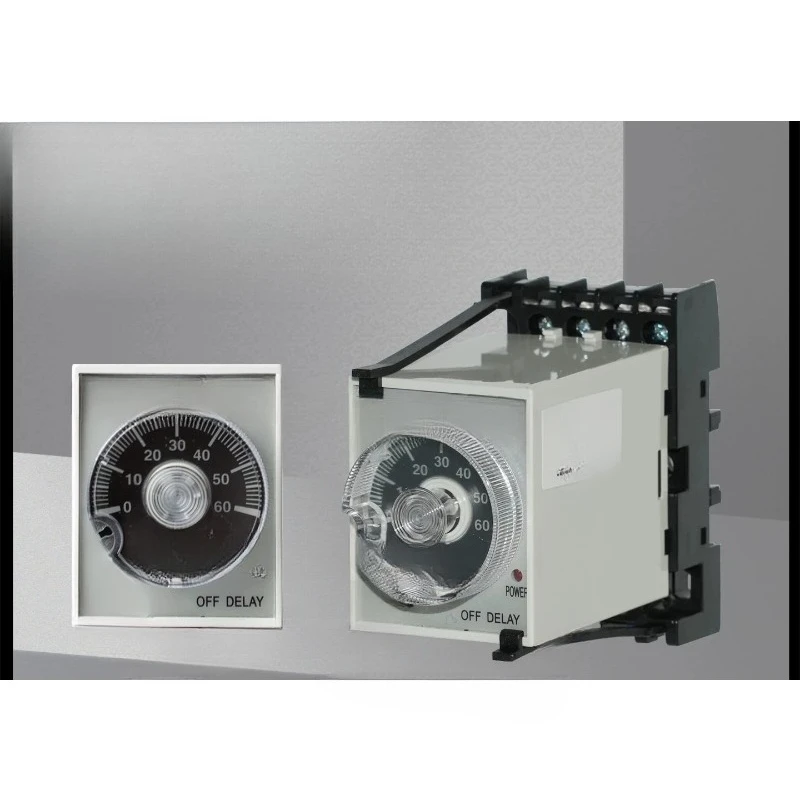 Power off time relay with base JSZ3F adjustable 5 seconds, 10/ 30/60 seconds, 3 minutes ST3PC