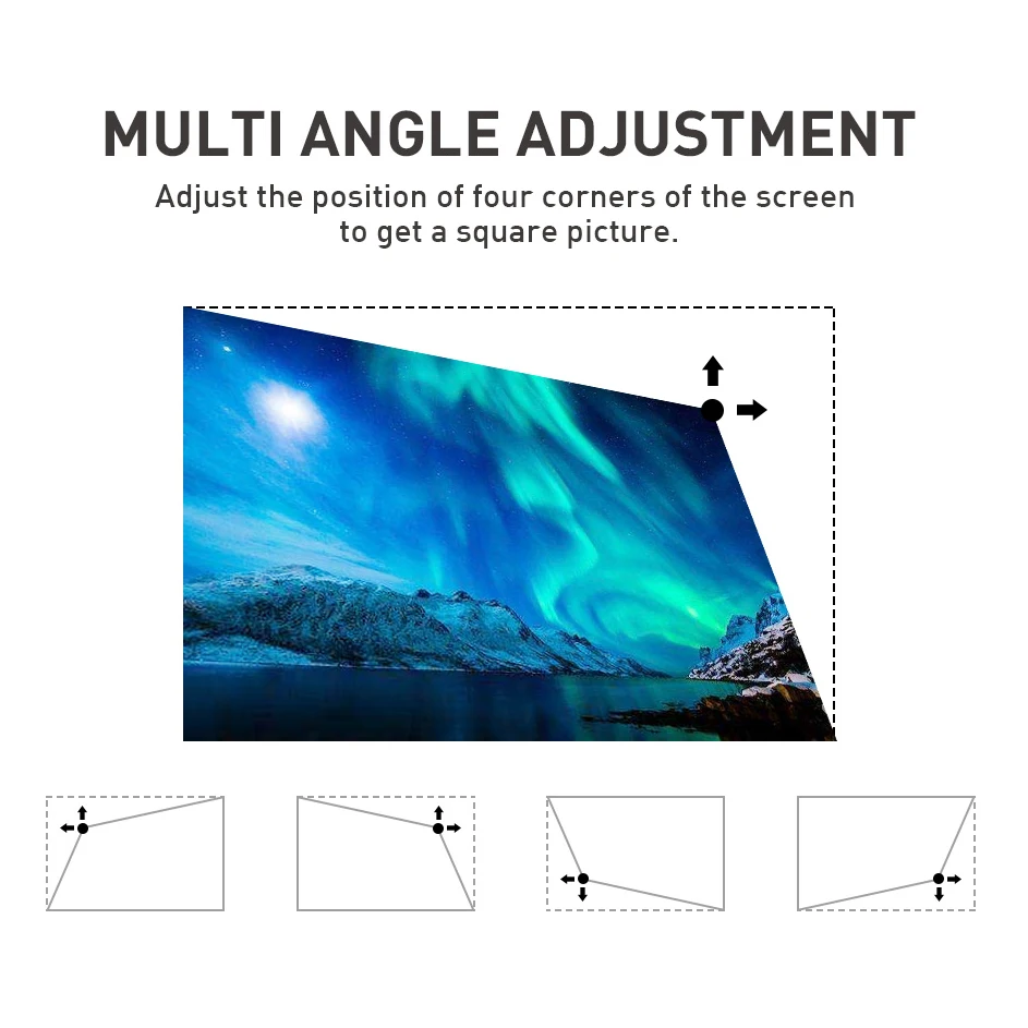 Salange P11 يدعم 4K Smart DLP Mini Android 9.0 WIFI BT HD جيب صغير أجهزة عرض محمولة فيديو متعاطي المخدرات المحمول مع بطارية