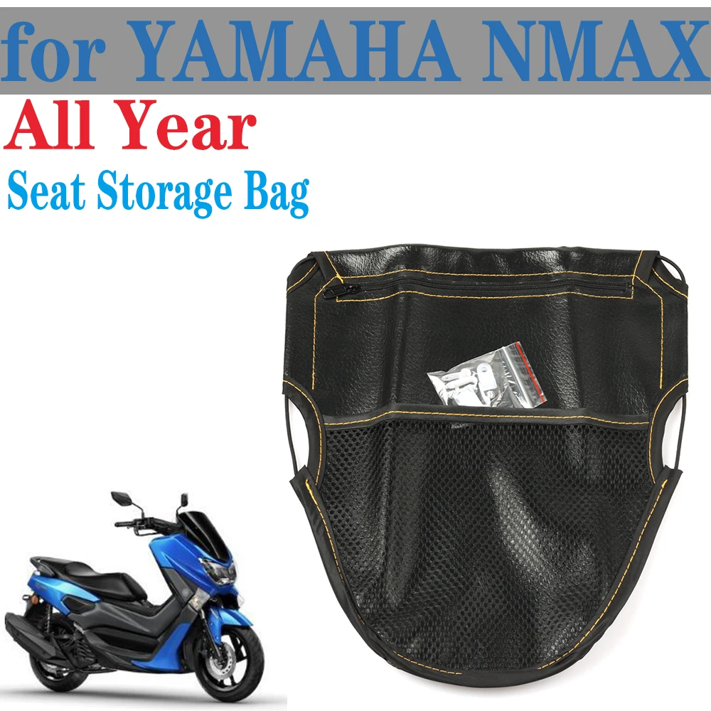 

For YAMAHA NMAX N MAX 125 155 150 Motorcycle Scooter Seat Bag Under Seat Organizer Document Small Object Storage Bag All Year