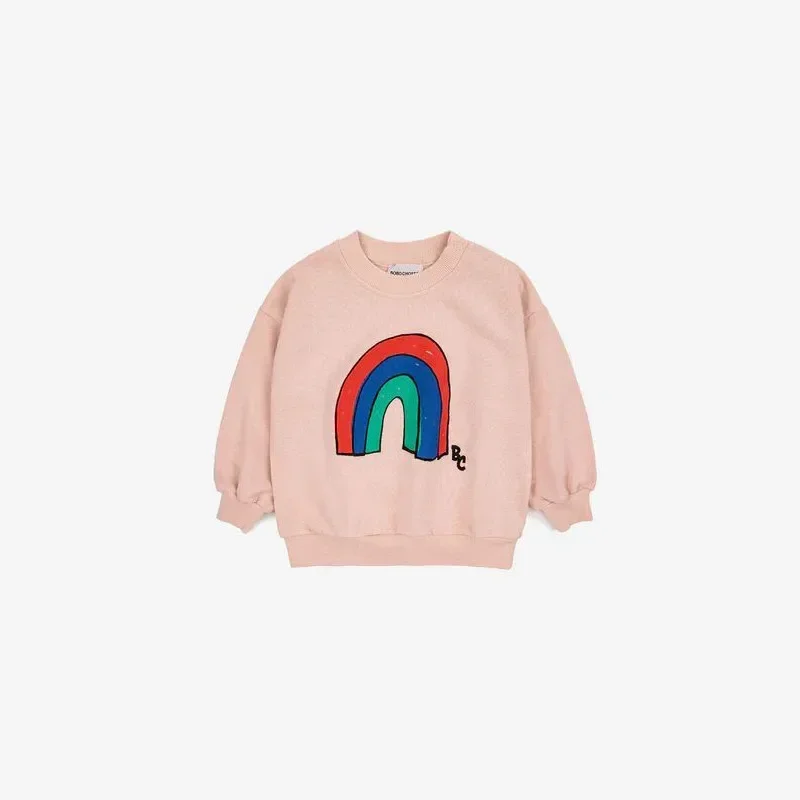In Stock 2024 SS NEW Kids Korean Sweatshirt Hoodie With Stylish Fashion Cartoon Pattern Tops Long Sleeve Winter Clothes Tops
