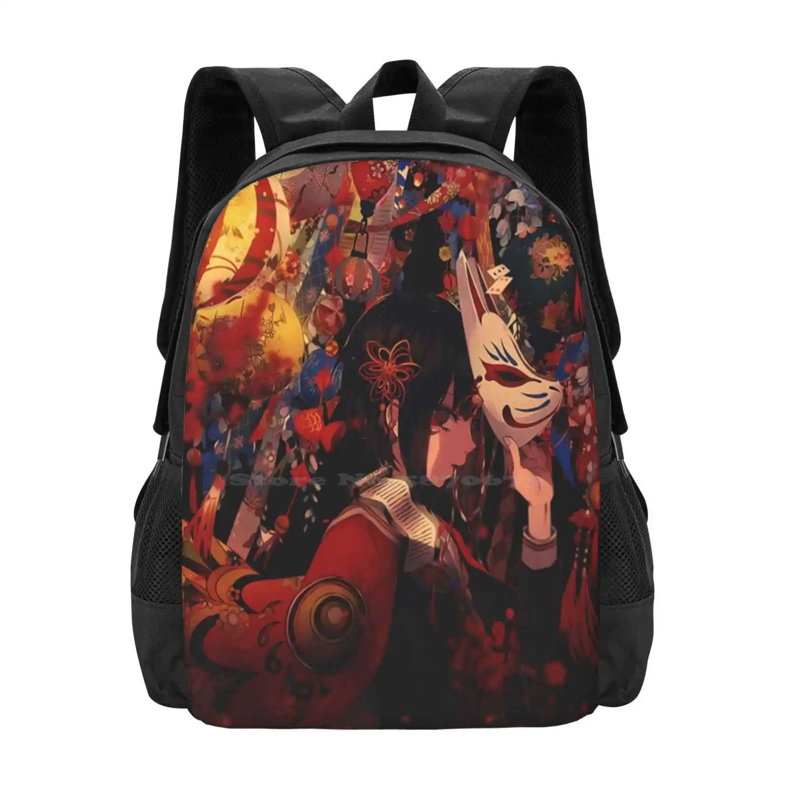 Fox Goddess Bag Backpack For Men Women Girls Teenage Anime Manga Hiiragi Kagami Tsubasa Fox Higurashi No Naku