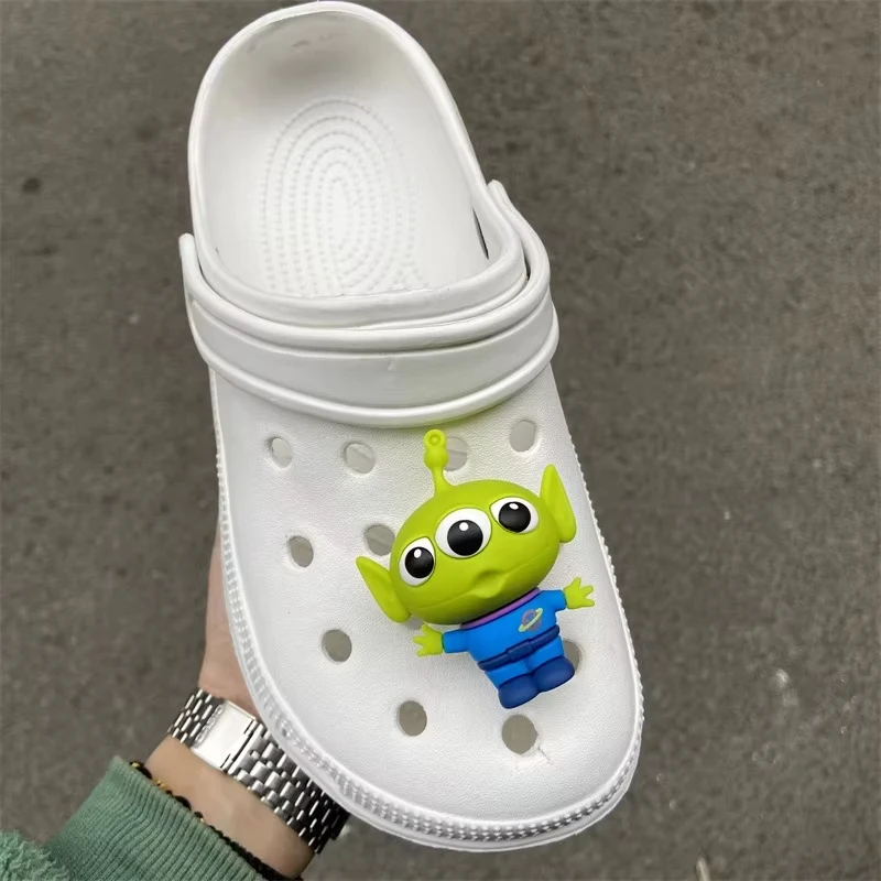 Mesuca Toy Story 3D Shoes Charms Set Buzz Lightyear Woody Alien Shoe Decorations for Clogs Sandals Cute DIY Accessories view 3