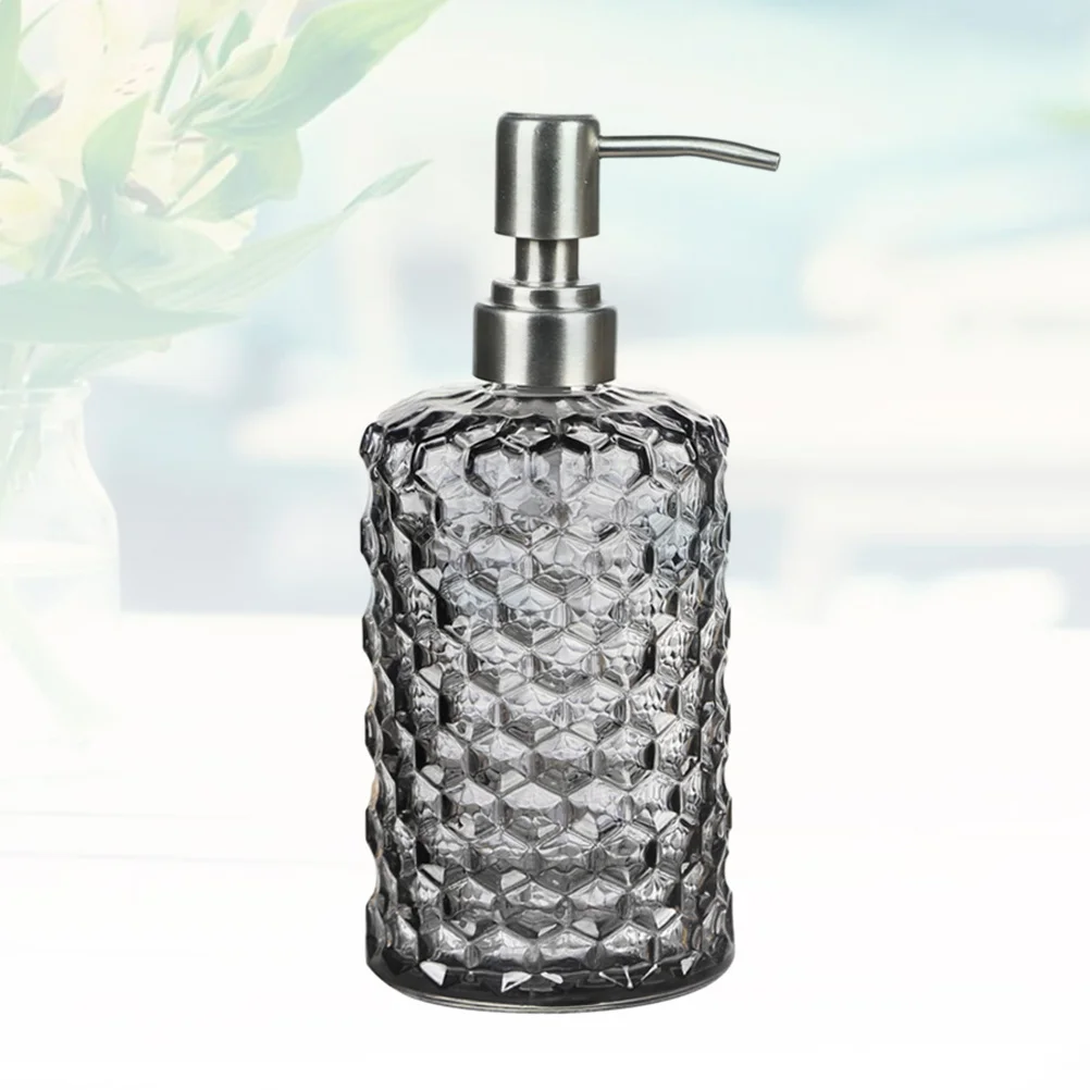1 قطعة 500 مللي زجاجة محلول زجاجية إبداعية جميلة الشكل قابلة لإعادة الملء محمولة لبلسم الشامبو كريم السفر للاستخدام المنزلي