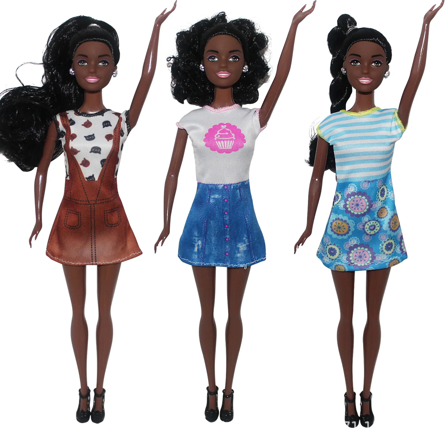 1/6 30cm bonito moda africano preto princesa boneca conjunta móvel bjd pele preta boneca africana meninas jogar casa brinquedos presentes de aniversário