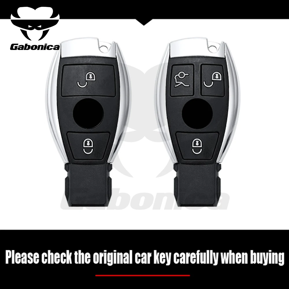 2/3 Buttons for Mercedes Benz A B G R Class GLA GLK W176 W204 W251 W463 Zinc Alloy Car Remote Key Case Cover Fob Accessories