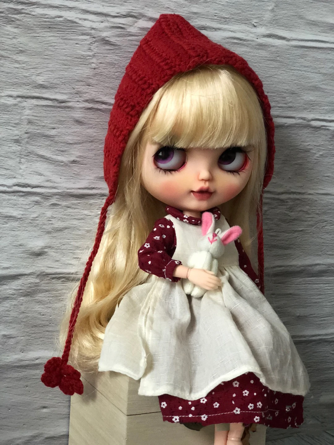 BJD Blythe Clothes Little Red Riding Hood falda traje vestido 1/6 30cm muñecas (apto para Pullip,Ob24, Licca)