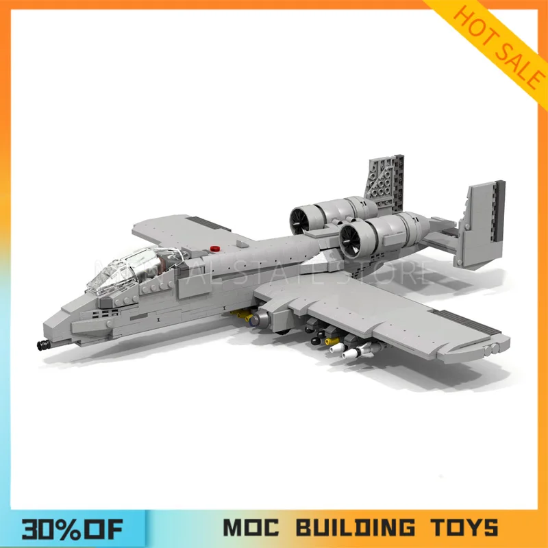 [1226PCS] Customized MOC A-10 Thunderbolt II Creative Building Blocks Set STEM Educational Toys DIY Construction Model Kit Gifts