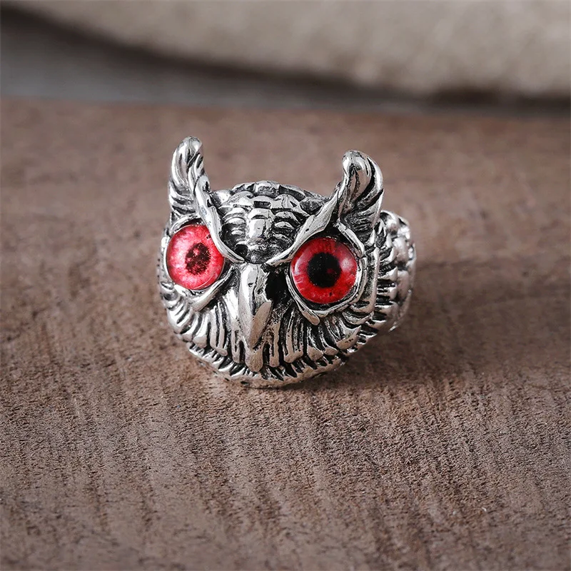 DIY accessories AliExpress wish trend retro fashion owl alloy ring, cross-border new personalized creative open ring