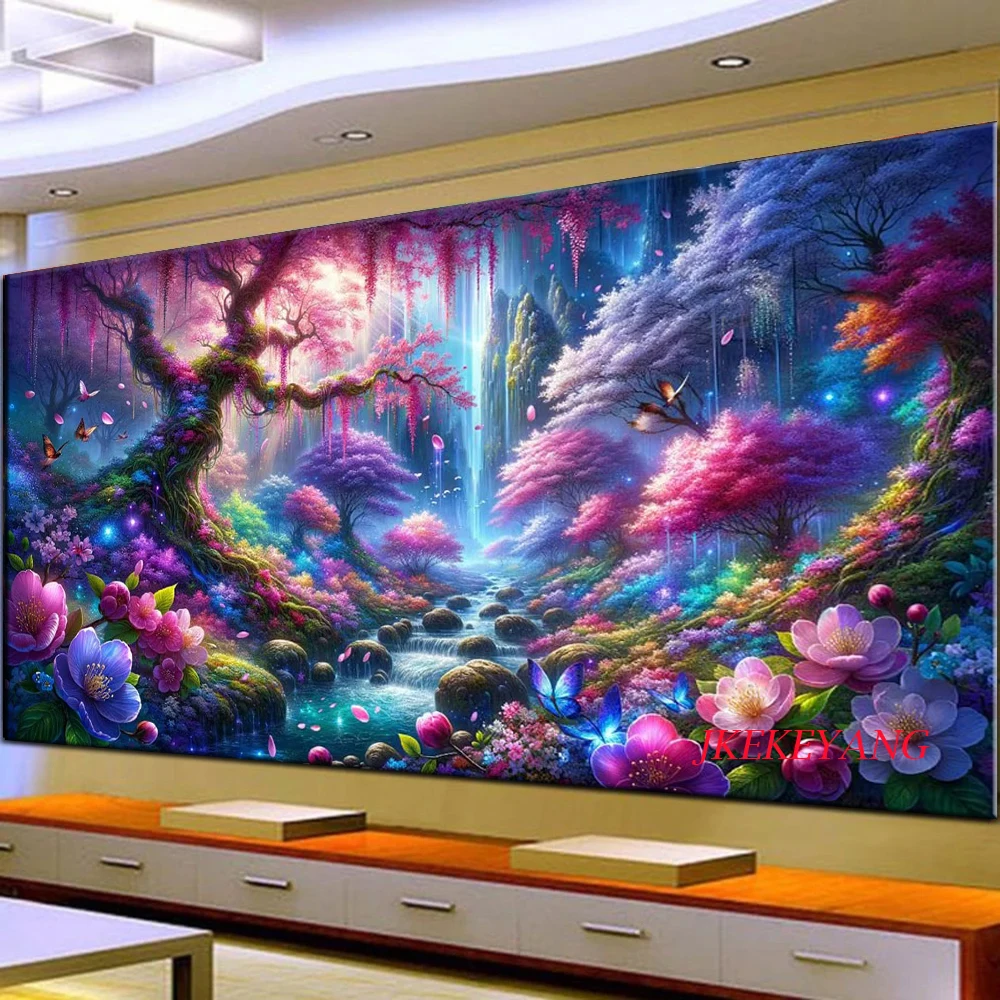 Full Square/Round Drill 5D DIY Diamond Painting Fantastic forest scenery Diamond Embroidery Cross Stitch Home Decor J3454