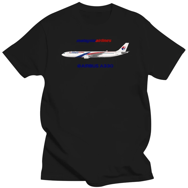 Men t-shirt Illustration Of Malaysia Airlines Airbus A330 300 by stevehclark tshirt Women t shirt