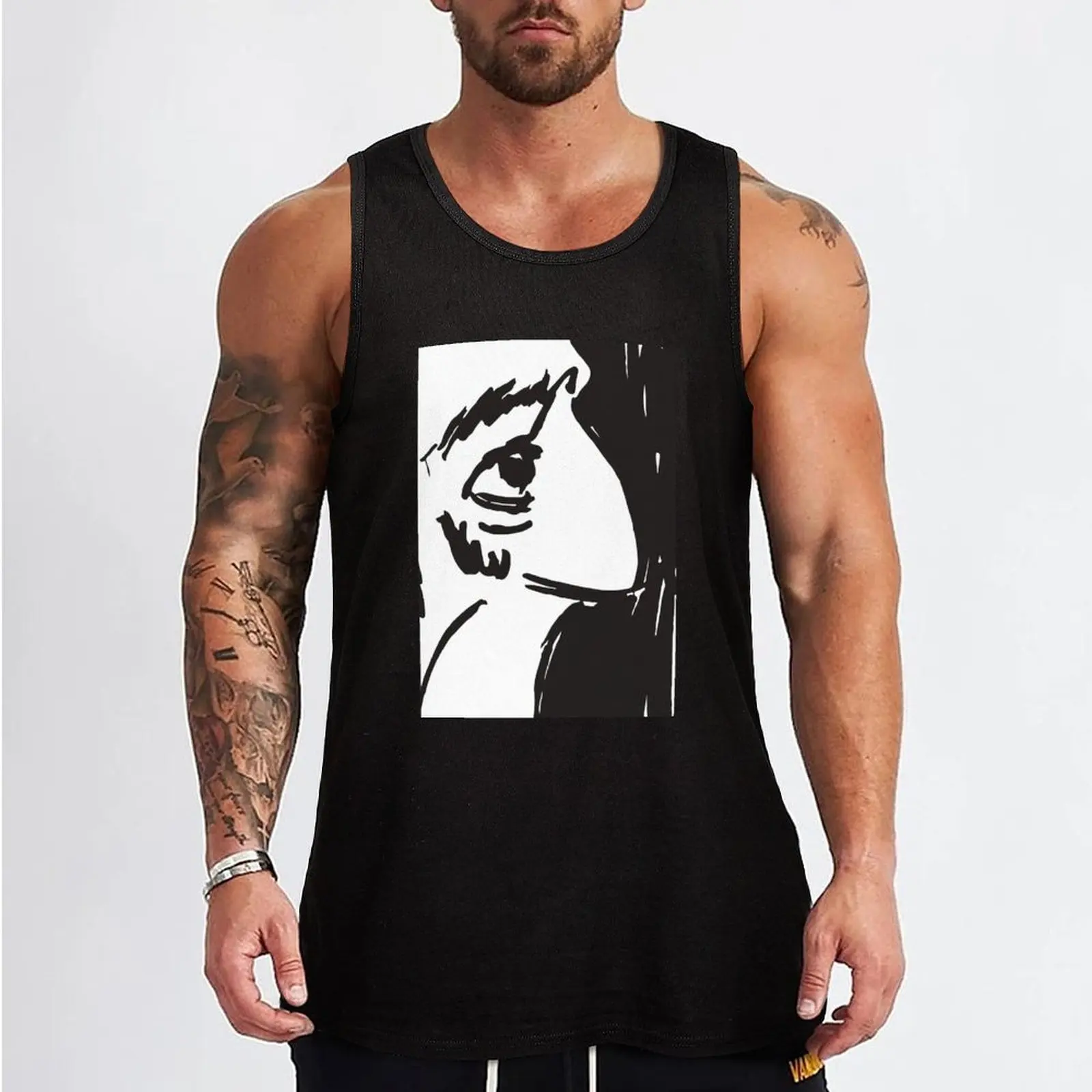 Jaques Cousteau Tank Top mens clothing gym t shirt men