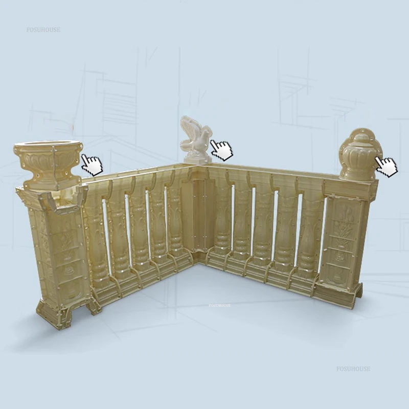 

Форма для римской колонны, украшение для садоводства, ABS, литые цементные перила, итальянский четырехсторонний интервальный угловой колонный пирс P