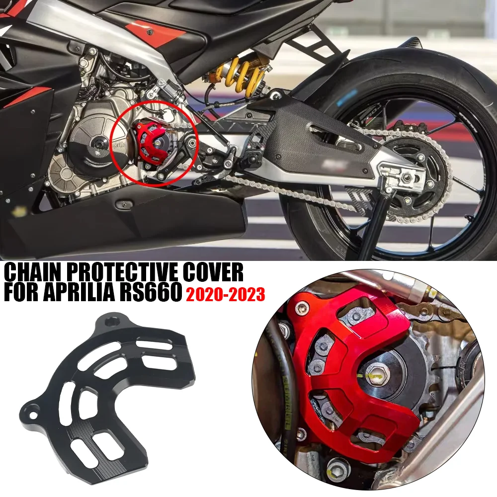 

Motorcycle Front Chain Sprocket Guards Cover Protector TPS Sensor Guard Cover For Aprilia RS660 RS 660 2020 2021 2022 2023