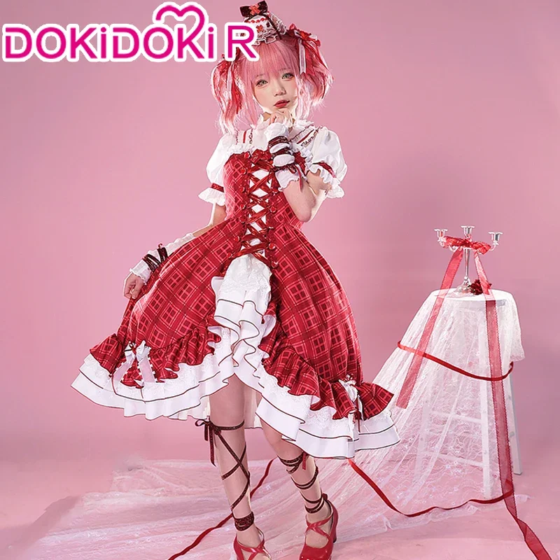 Hinamori Amu Cosplay Anime Cosplay Shugo Chara! Cosplay Costume DokiDoki-R Women Amu White Red Dress Lolita Gothic Christmas