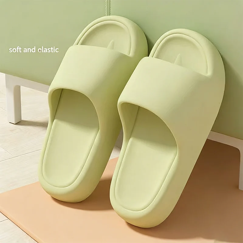 

Candy Color Eva Pillow Thick Bottom Slippers for Woman Plus Size 36-45 Beach Fashion Sandals Women's Platorm Non Slip Slides