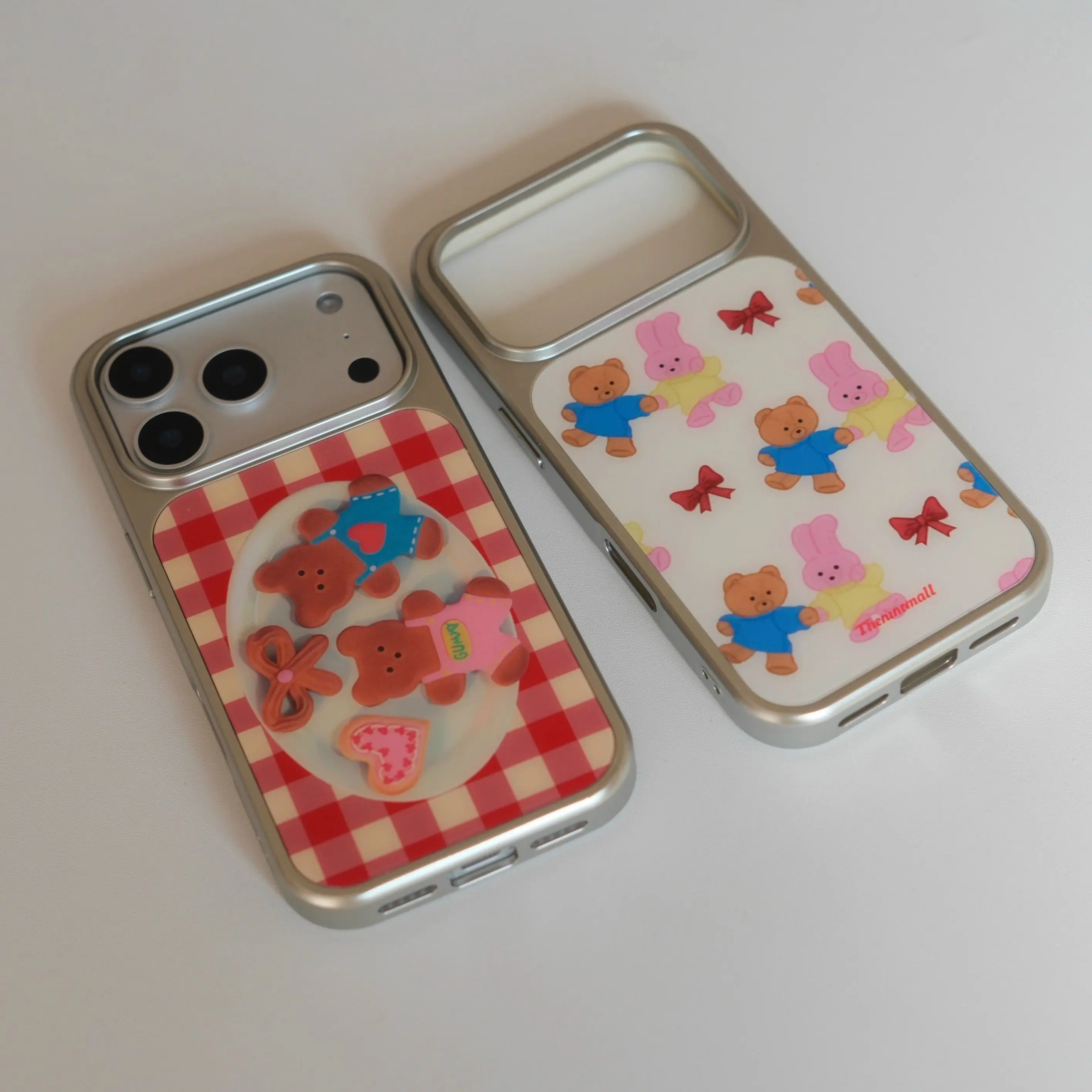 New Year Christmas Bear Biscuits Autumn Winter Collection Ins Phone Case For iPhone 17 16 15 14 13 12 11 Pro Max Plus Y2K Cover