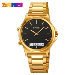 SKMEI 2120 Sport Watches Mens Waterproof Alarm Wristwatches Clock reloj hombre 3 Time Back Light Display Digital Chrono Watch