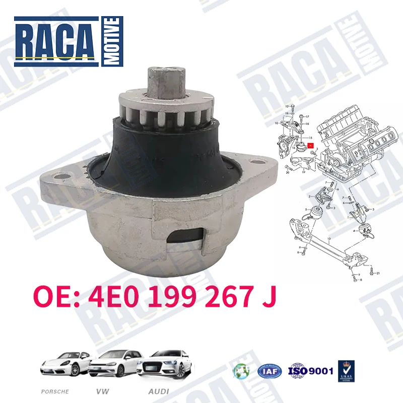 

For Audi A8 S8 D3 4E2 4E8 3.7,4.0,4.2,6.0 2002-2010 Engine Mounts Motor 4E0199267S 4E0199267J 4E0199267Q