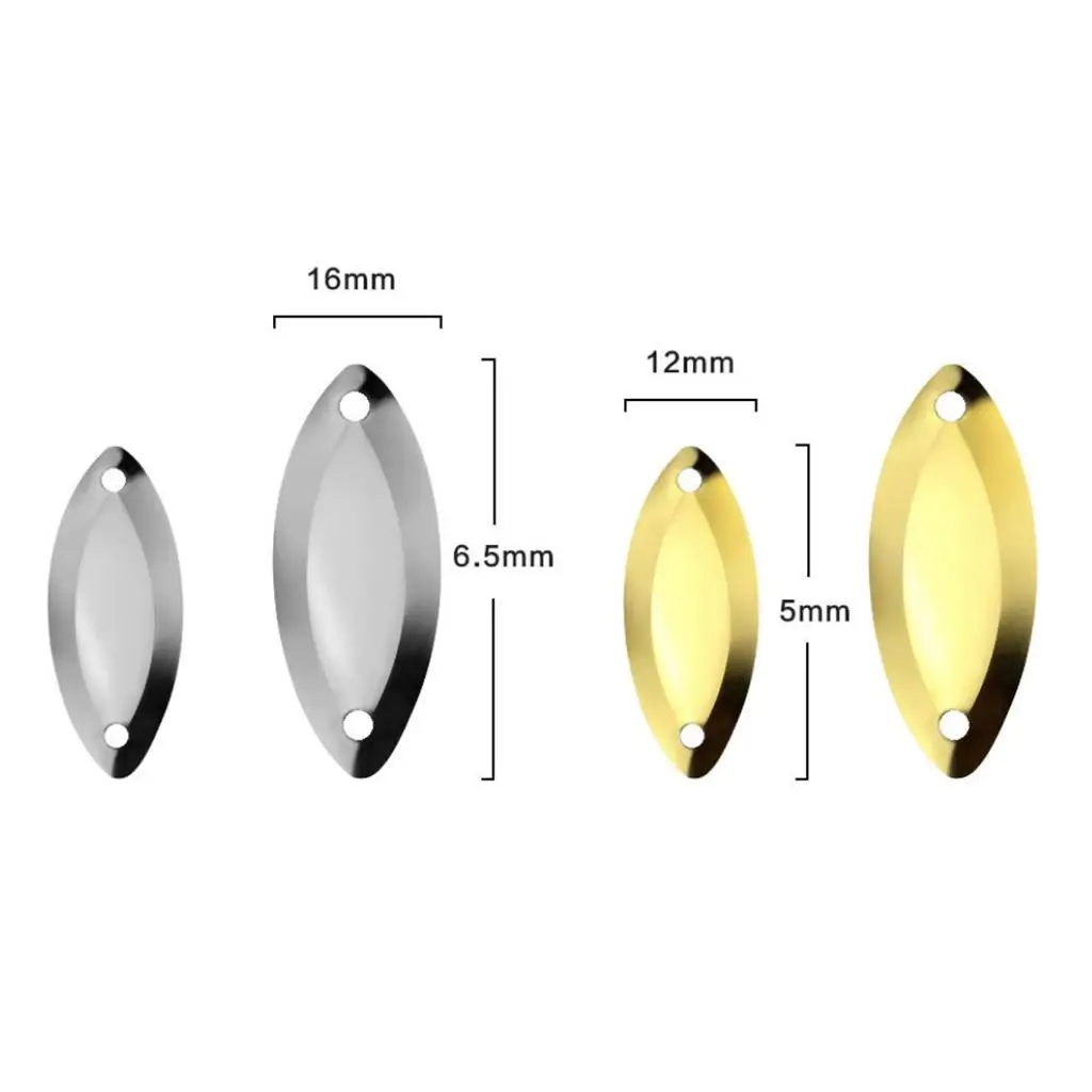 Fly Fishing Spoons PP Sequins Spinner Blades Metal Lures Kit for Spinning Fishing Accessories