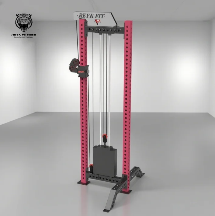 Unisex Home Cable Pulley Exercise Machine Steel Pull Down Crossover Squat for Chest Shoulder Back Arms Training