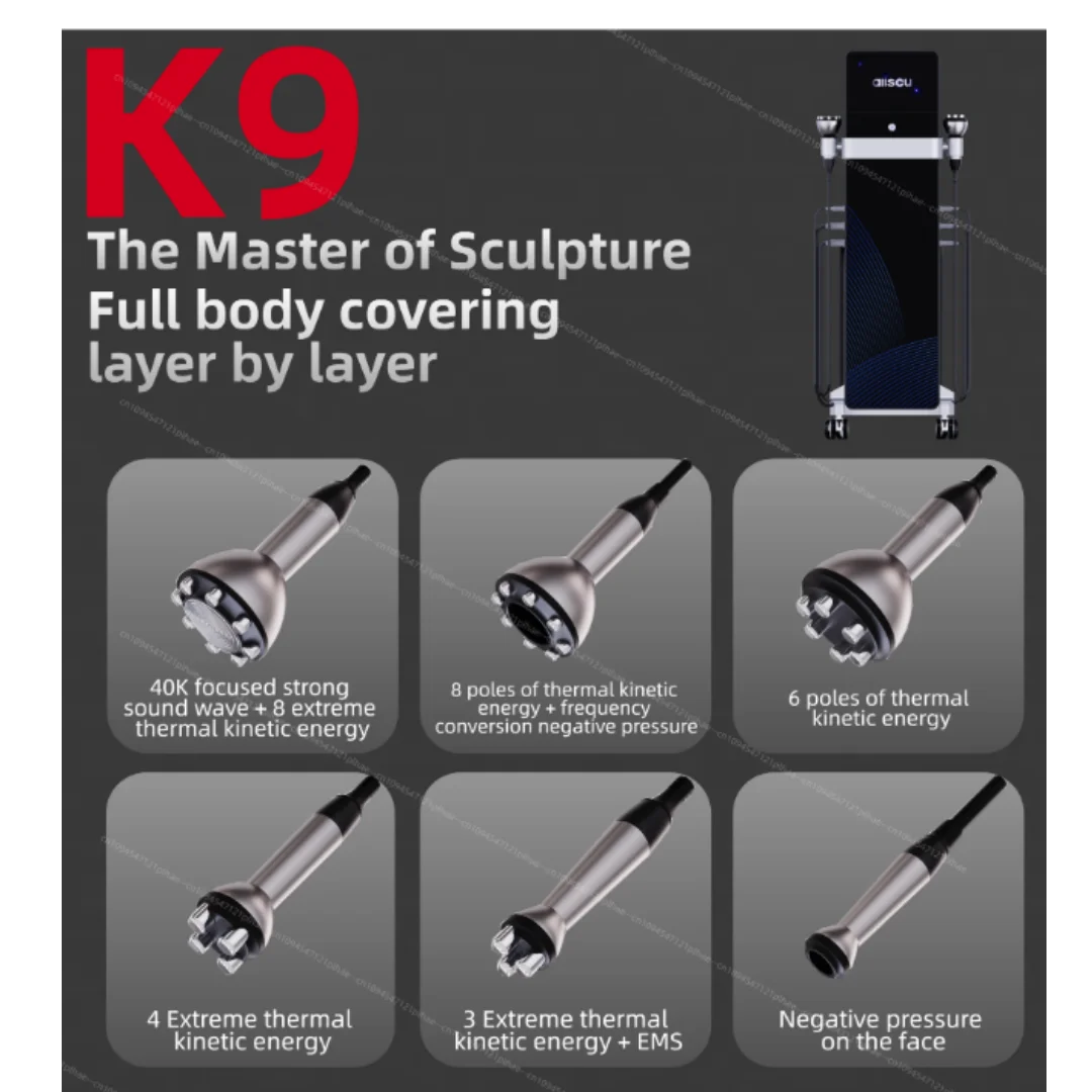 2025 K9 Cavitation Slimming Machine 6 in 1 Cavitation Vacuum Body Fat Burning Weight Loss Body Shaping Cellulite Removal Machine