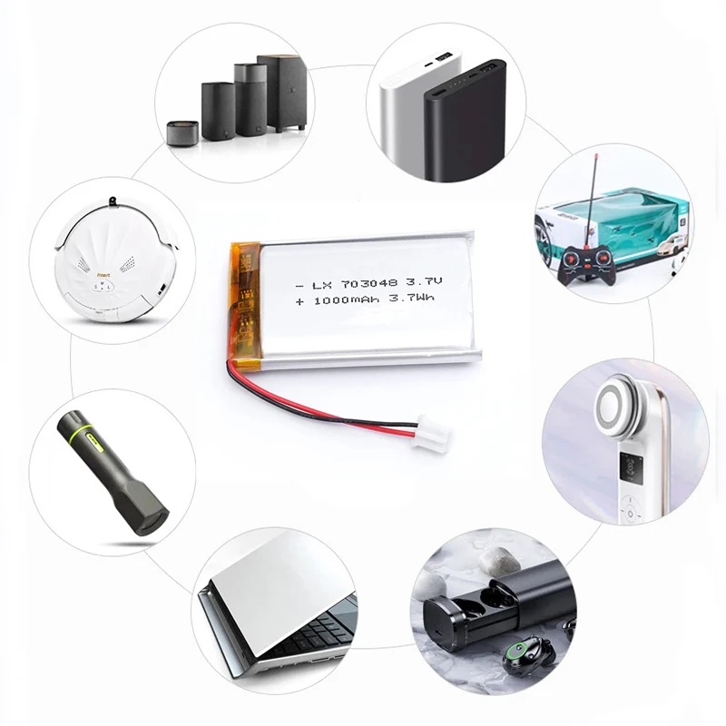 703048 1000mAh 3.7V بطارية ليثيوم بوليمر قابلة للشحن للتعليم المبكر آلة الجمال أداة MP4/5 بطاريات أدوات لتقوم بها بنفسك #5