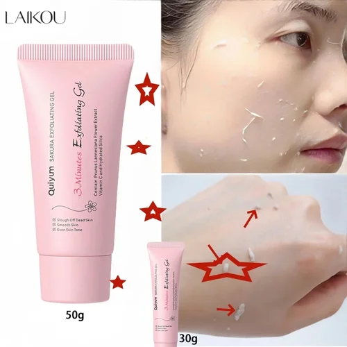LAIKOU Sakura exfoliante Gel exfoliante exfoliante Facial hidratante nutritivo reparación exfoliantes crema Facial belleza cuidado de la piel