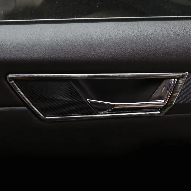 

4 шт. для SKODA Superb 2016-2017 2018 внутренняя ручка декоративная рамка из нержавеющей стали