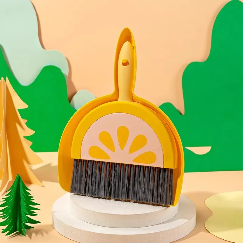 Desktop mini broom set tools, small broom for desk, office desk and dining table, dustpan combination