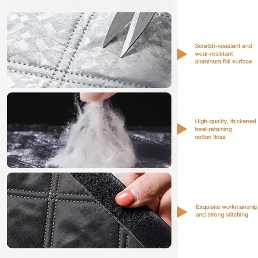 Self-Adhesive Soundproof Curtains Insulation Film Windproof Blackout Curtains Noise Reduction Full Shade Winter Warm Curtains