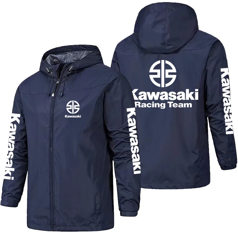 

Kawasaki логотип гоночный мотоцикл команда мужская толстовка на молнии весна осень модная мужская толстовка 2025 новая спортивная женская куртка пальто