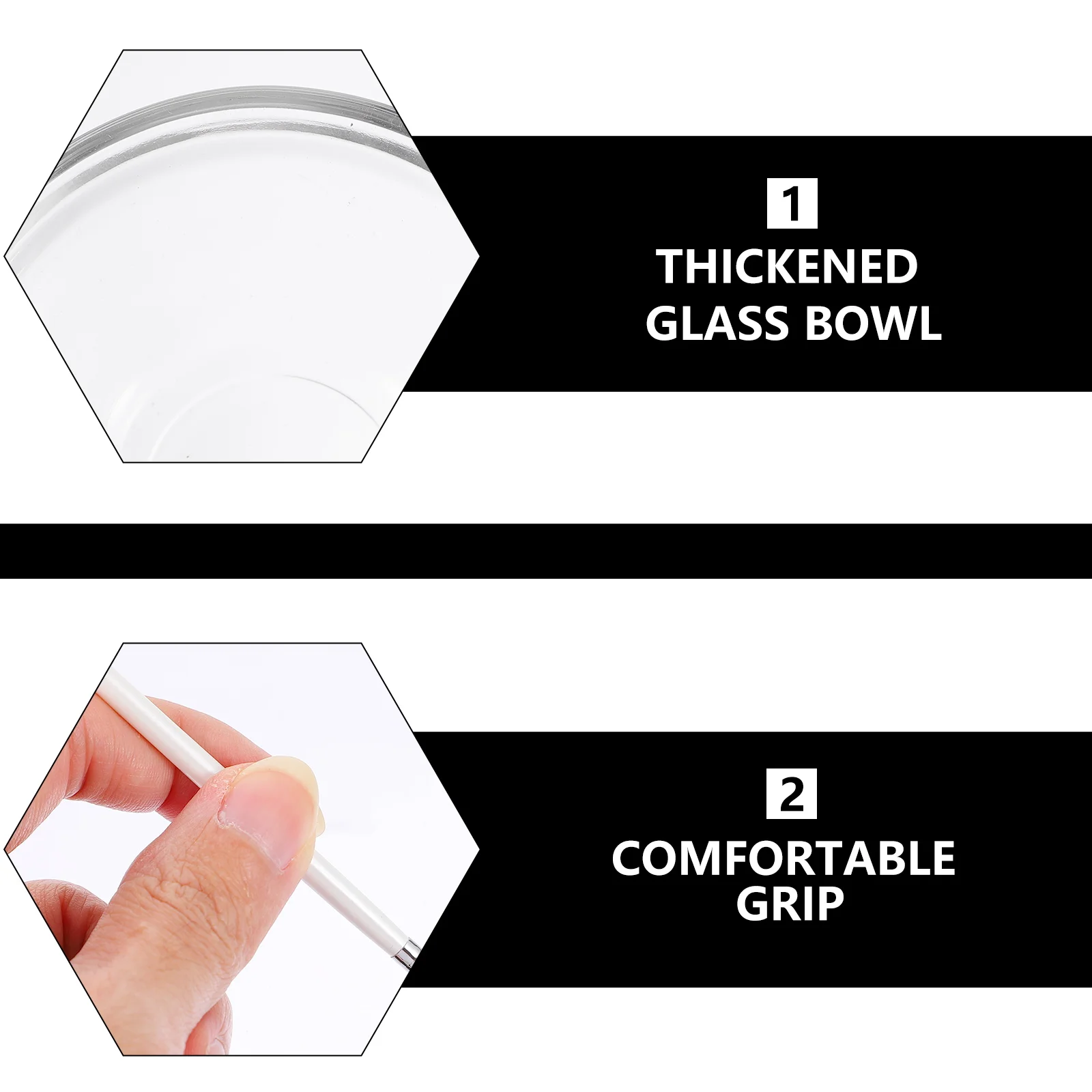 

2pcs Facial Mask Application Brush With Mixing Bowl For Diy Skin Care Routine Glycolic Acid Treatment Fine Applicator Tools