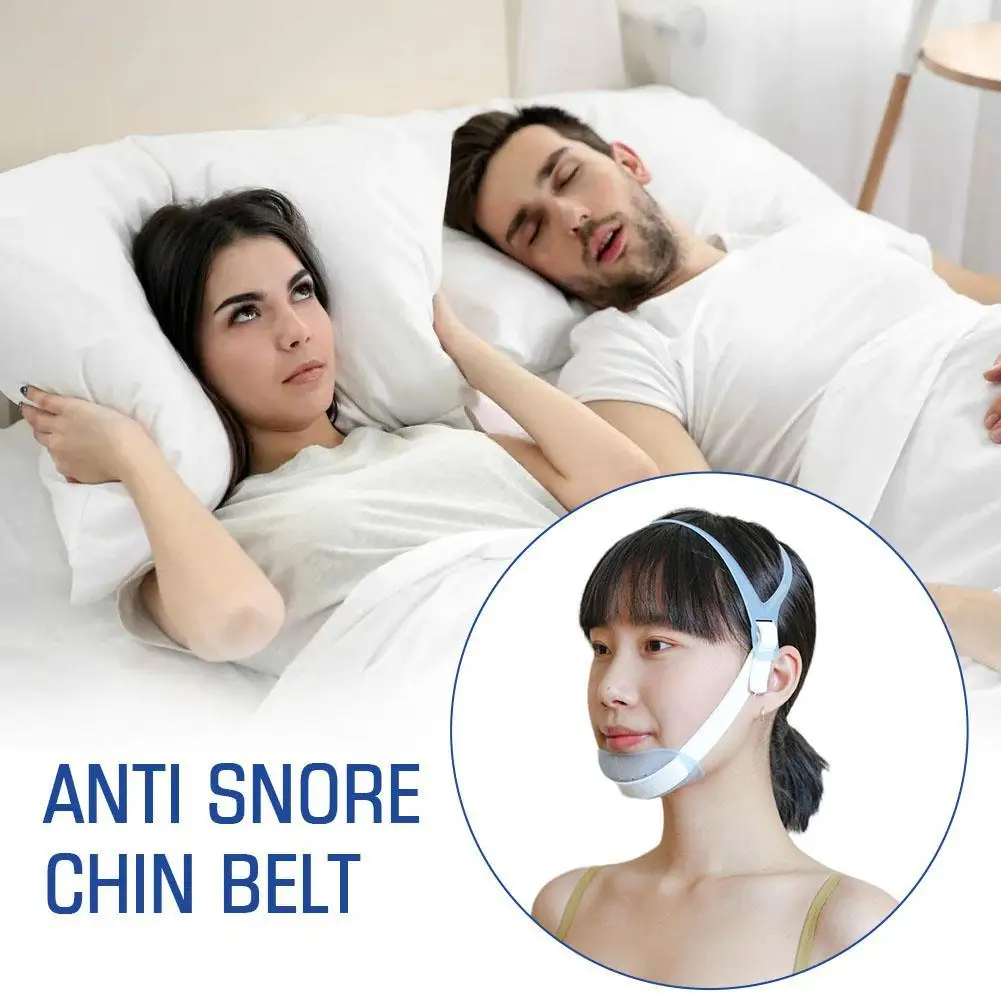 

Adjustable Anti Snore Chin Straps Belt Mouth Breathing Correction Belt Anti-Snore Device Better Sleep Nose Breath Sleeping Aids