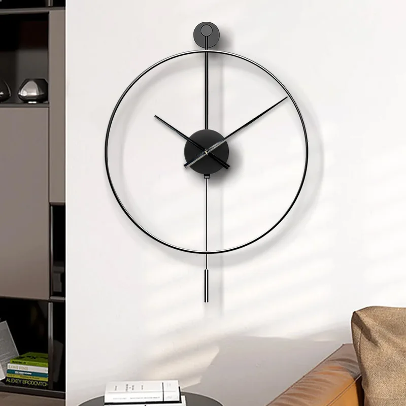 Spanish simple wall clock creative modern wind clock living room home iron decoration fashion cross-border wall clock