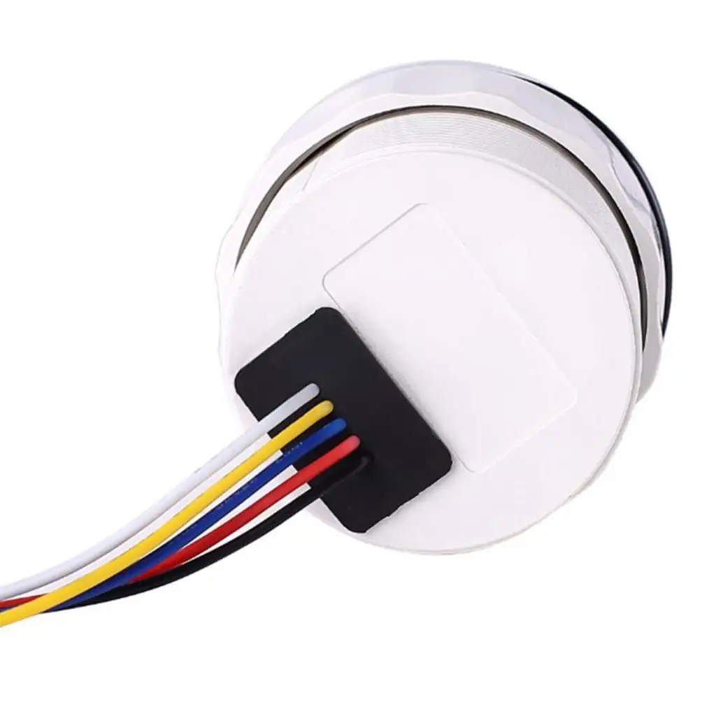 

Outboard Engine Boat Trim Tilt Gauge LED Backlit Double Anti Fog Ship Accessory with Alarm Signal for Yacht