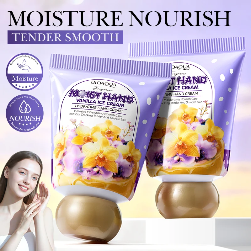 BIOAQUA دونات الشوكولاته كريم اليد ترطيب مغذي مكافحة الشيخوخة المضادة للتجاعيد تبييض الأيدي منتجات العناية بالبشرة