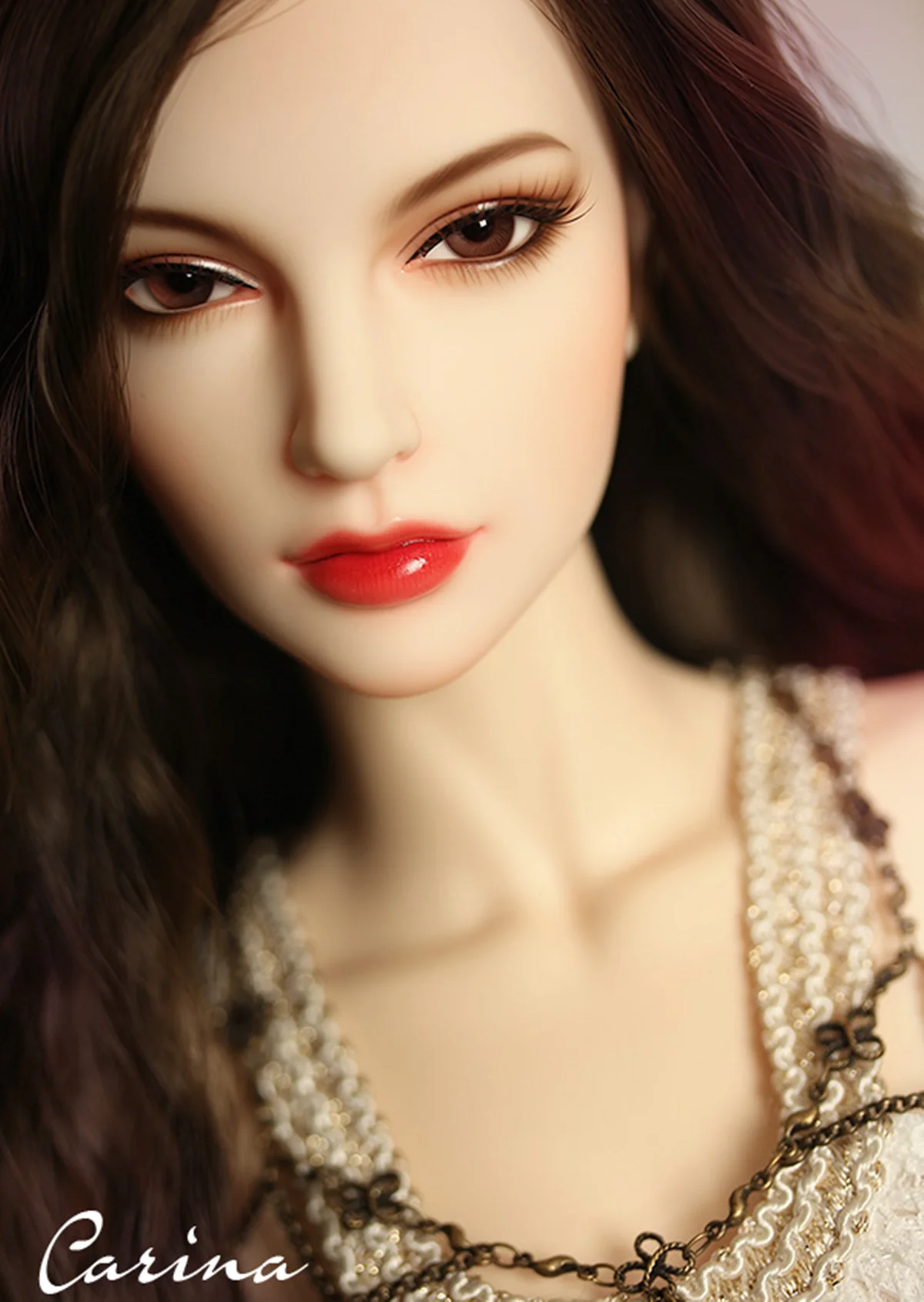 New sd BJD 1/3 female baby carina perfect body 63cm hot advanced resin to send eye joint doll spot makeup