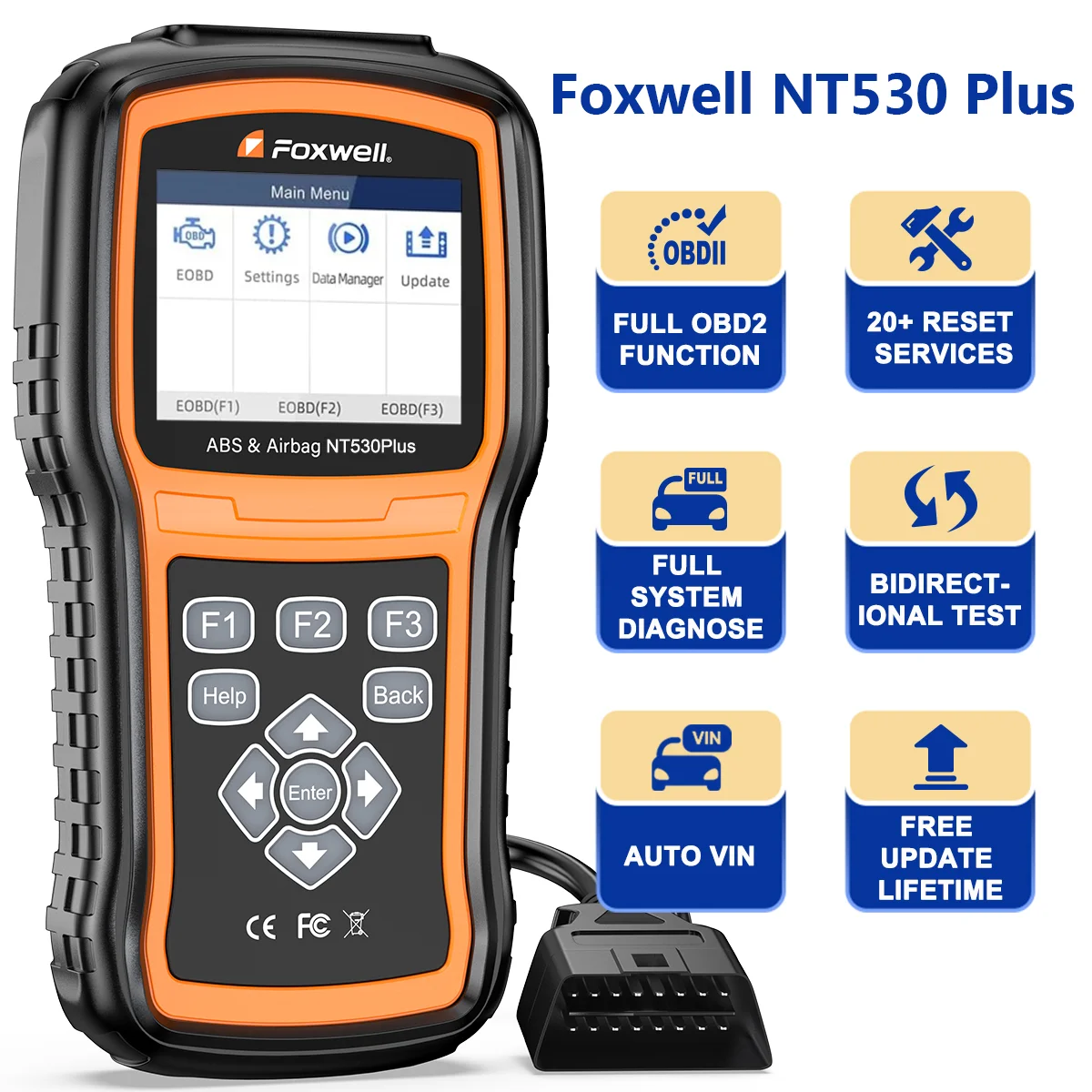 FOXWELL ABS Airbag Diagnostic Tool OBD2 Scanner Full System Bi-directional Control EPB SAS TPS TPMS Oil Reset Car Diagnostic Tool OBD2 Coder Reader