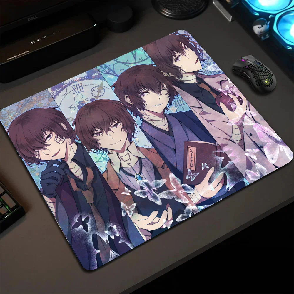 

Bungo Stray Dogs Mousepad Small LockEdge Mouse Pad For Gamers Computer Desk Pad Rectangular Anti-slip Rubber