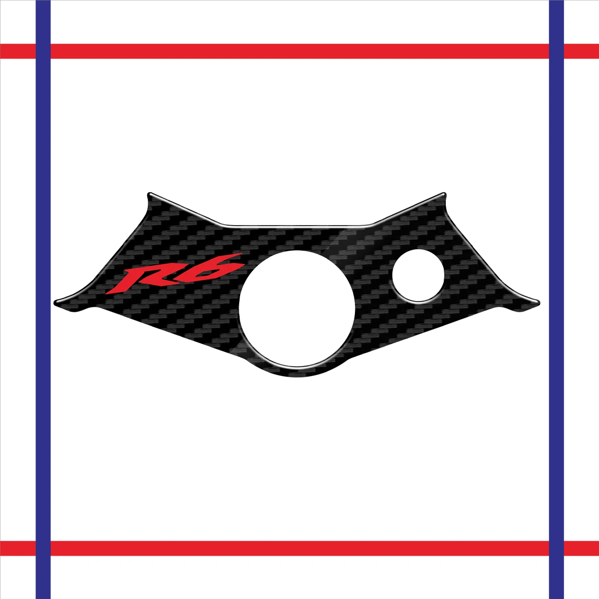 

3D Motorcycle Carbon Fiber Pattern Top Triple Clamp Yoke Sticker Case for Yamaha YZF R6 YZFR6 YZF600 R6 2003-2005 2004