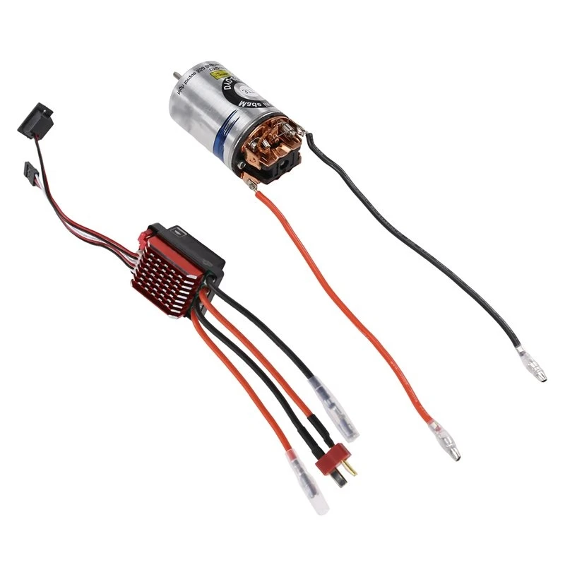 High Voltage ESC 320A 550 37T Waterproof Brushed Motor T Plug Set For 1/10 For RC Crawler SCX10 D90 Traxxas Axial Tamiya