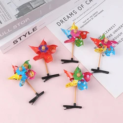 Pinwheel Hair Clips Hair Barrettes Windmill Hairpins Headwear Stage Performance Headdress Women Girls Hair Pin Accessories