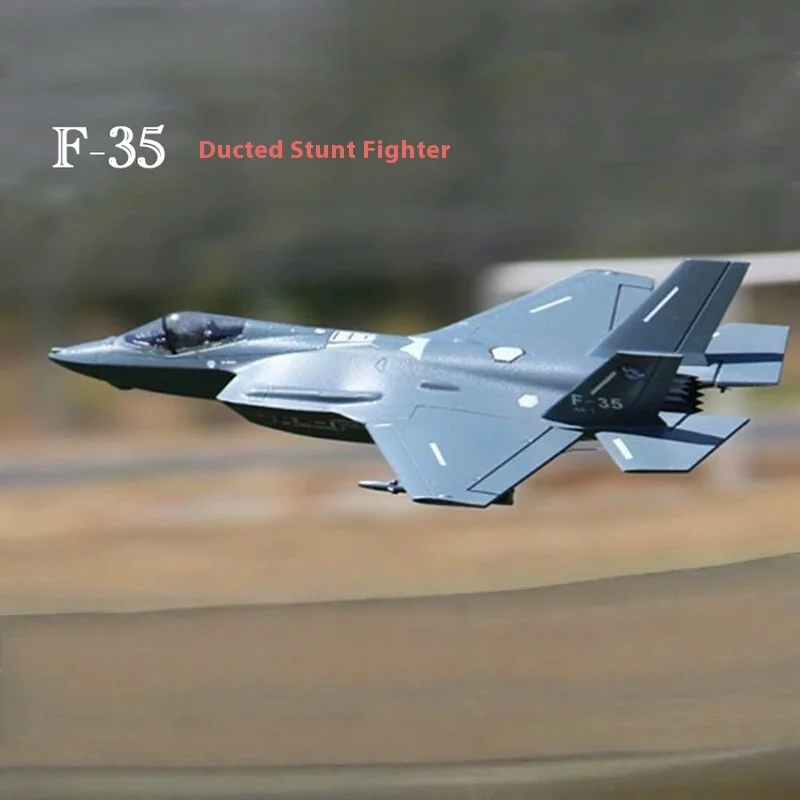 Divine Eagle 50mm F35 V2 Six Channel Jet Fighter Novice Single Engine Ducted Practice Aircraft Assembled Fixed Wing Fighter