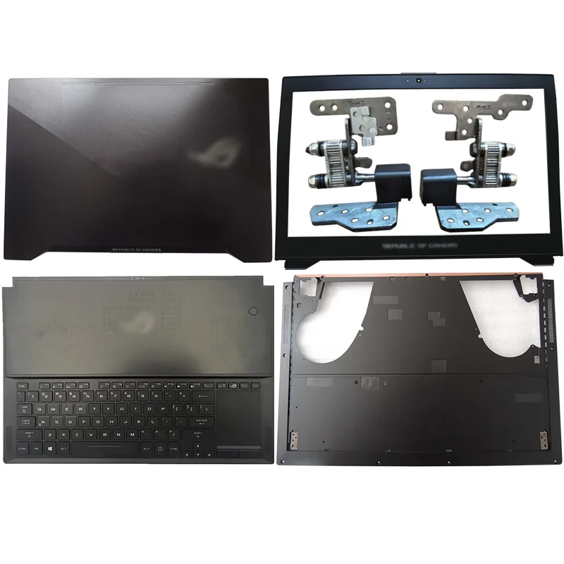 

NEW Laptop LCD Back Cover/Front Bezel/Hinges/Palmrest/Bottom Case For Asus GX501 GX501V GX501VI GX501VS 13N1-4NA0401