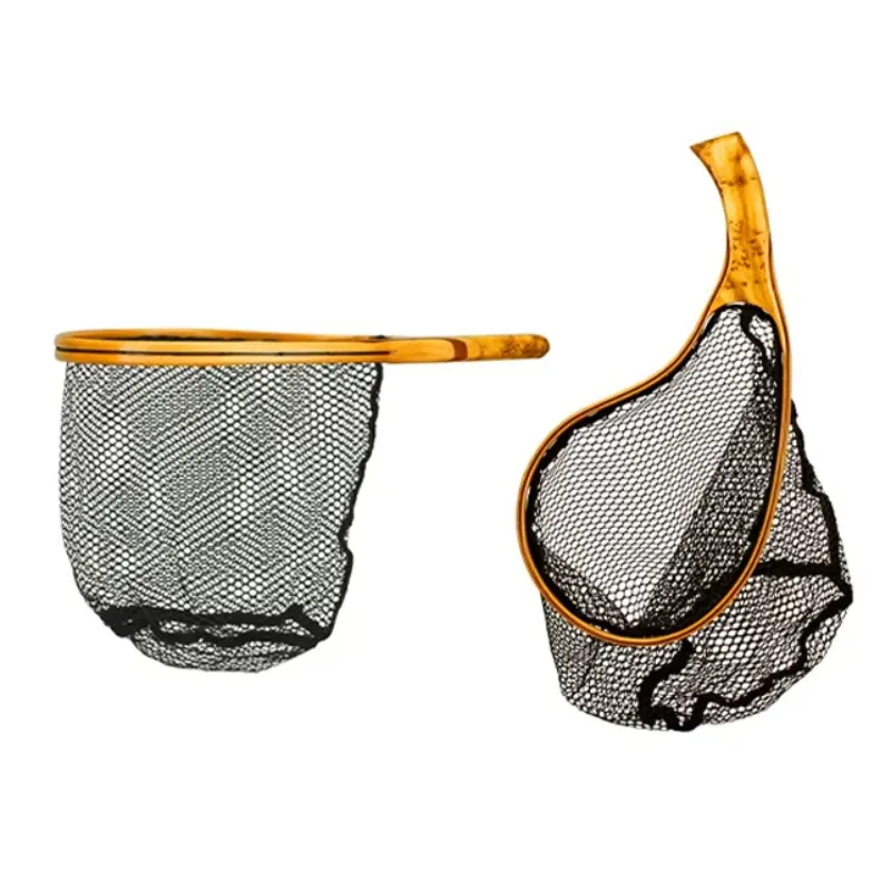 

High Quality Rubber Mesh Landing Net 25cm Depth 123g Lightweight Net for Fly Fishing